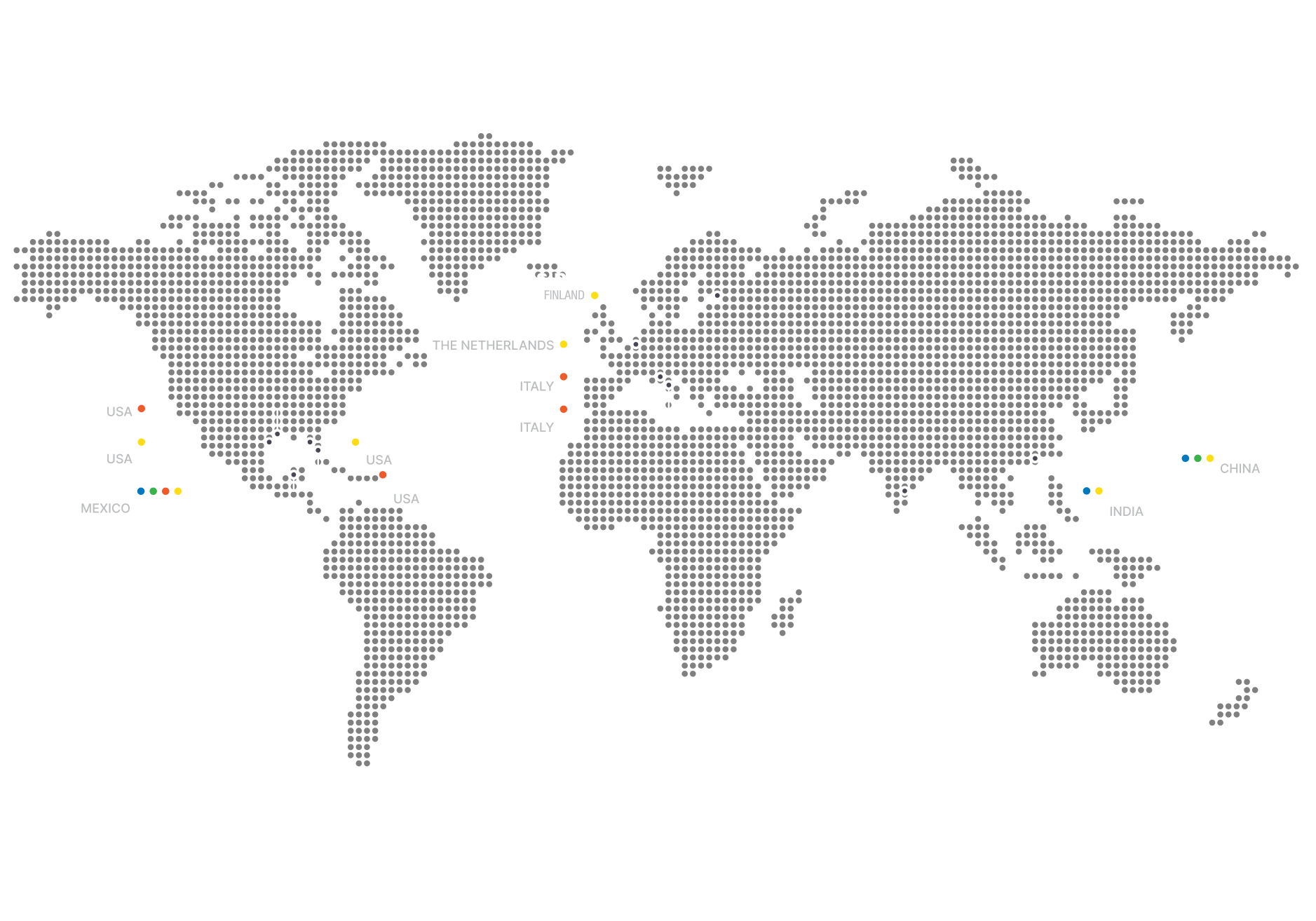 Falco Electronics global locations and offices map