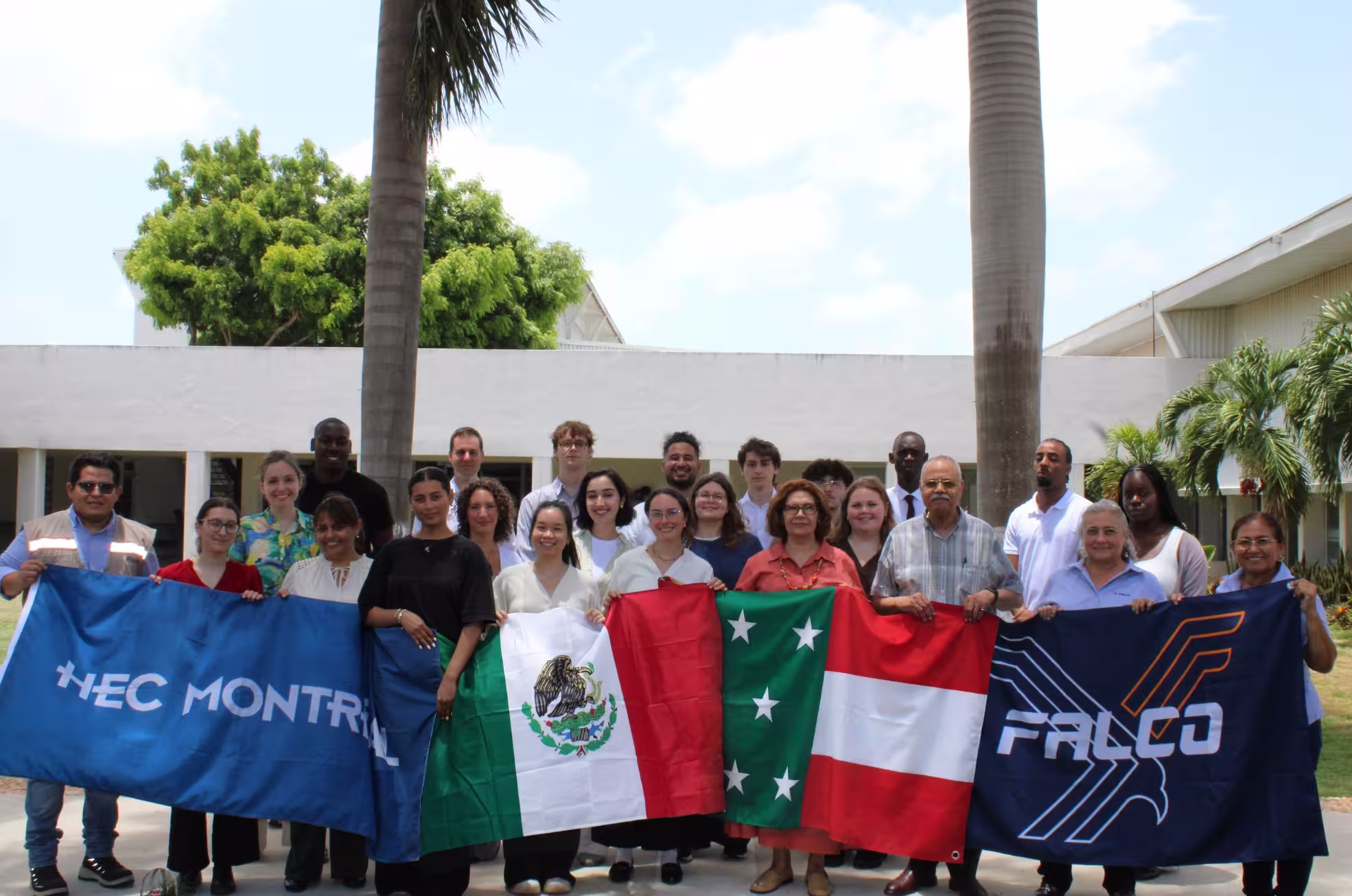 HEC Montreal students and faculty visiting Falco Electronics in Merida